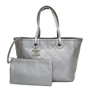 CHANEL Silver Tote Bag